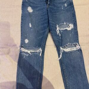 GRLFRND Ripped Blue Skinny Jeans